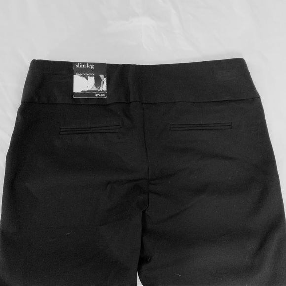 Alfani Lace Hem Slim Leg Black - Picture 4 of 4